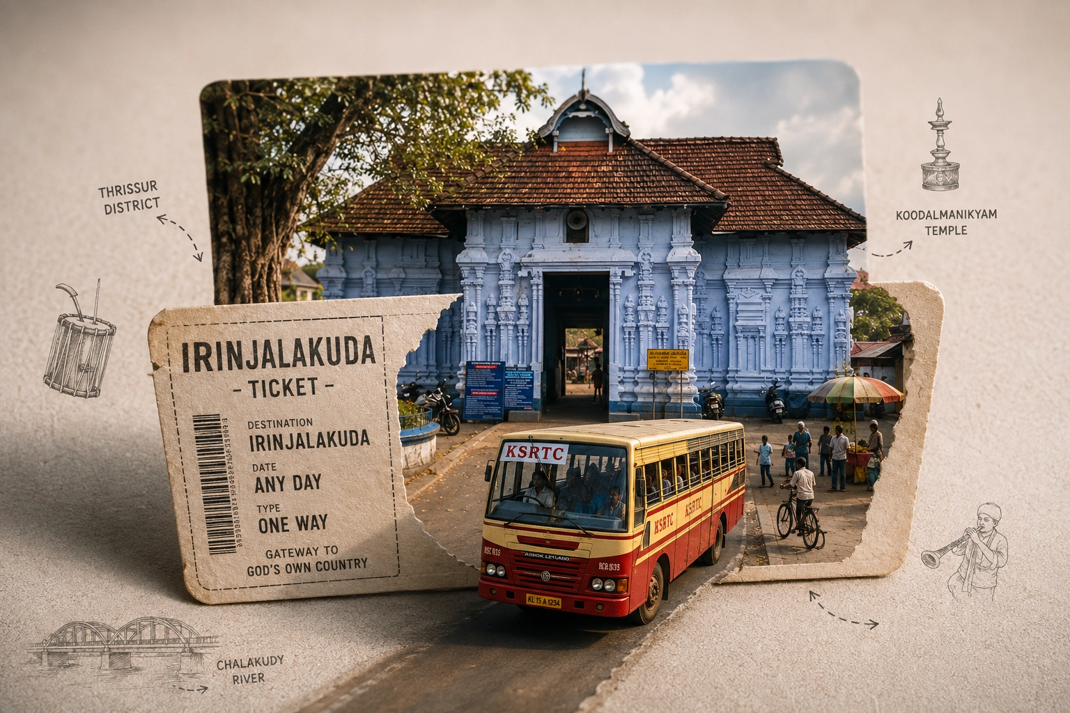 Koodal manikyam Temple Irinjalakkuda